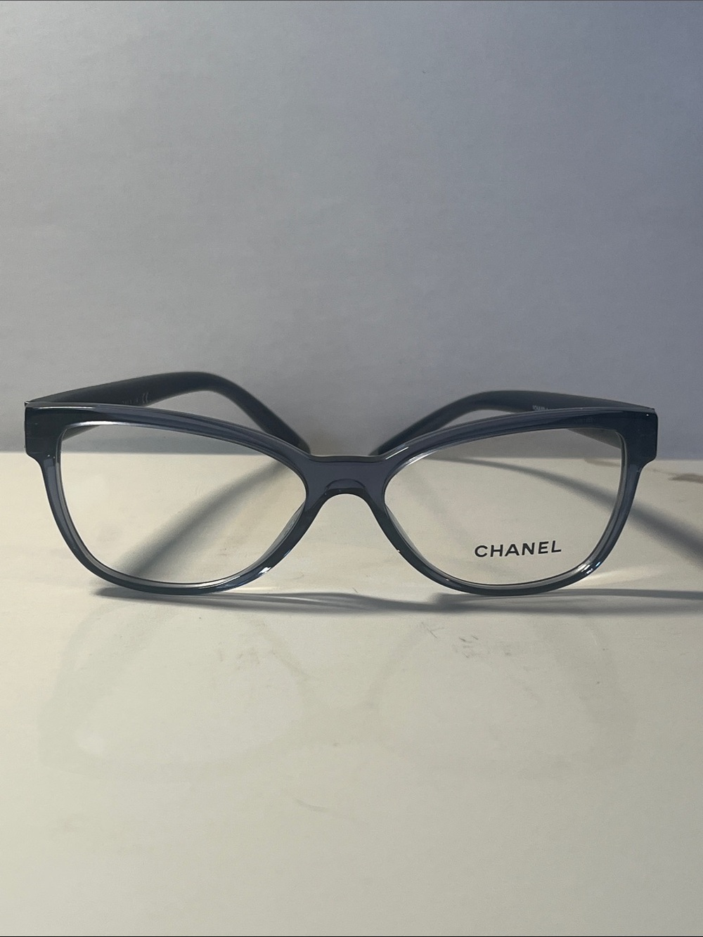Authentic CHANEL crystal blue Optical Glasses 3322 c.1543